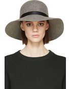 Rag And Bone Grey Wool Dunaway Hat - Lyst