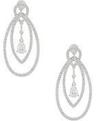 Nadri Geometric Pave Teardrop Earrings - Lyst