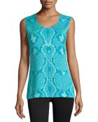 Misook Knit Scoop-Neck Tank Top - Lyst