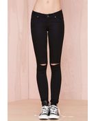 Nasty Gal Cheap Monday Slim Jeans - Black - Lyst