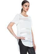 3.1 Phillip Lim Tshirt with Overlapped Side Seams - Lyst