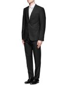 Armani Notched Lapel Wool Suit - Lyst