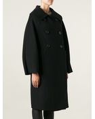 Ermanno Scervino Classic Double Breasted Coat - Lyst