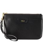 Lauren by Ralph Lauren Tate Leather Wristlet - Lyst