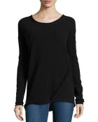 Donna Karan New York Long-Sleeve Fold Top - Lyst