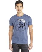 Diesel Speckled Knit Graphic Tee - Lyst