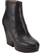 Maison Martin Margiela Side-Zip Platform Ankle Boots - Lyst