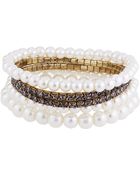 R.j. Graziano Five Piece Stretch Bracelets - Lyst
