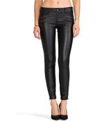 Free People Skinny Vegan Leather Pant in Black - Lyst