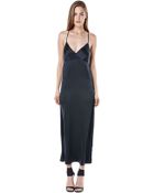 Again Gia Silk Slip Maxi Dress - Lyst