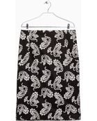 Mango Paisley Print Skirt - Lyst