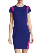 Diane von Furstenberg Cap-Sleeve Fitted Knit Dress - Lyst