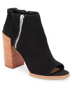 Dolce Vita Mercy Suede Open-Toe Ankle Boots - Lyst