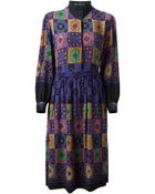 Louis Feraud Vintage Ethnic Print Dress - Lyst