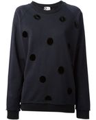 Lanvin Polka Dot Sweatshirt - Lyst