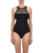 Alexander Wang Racerback One-Piece Swimsuit - Lyst