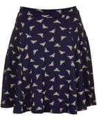 Topshop Jersey Skater Skirt - Lyst