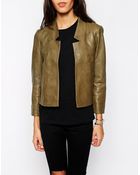 Parka London Elodie Leather Jacket - Lyst
