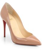Christian Louboutin Pigalle Follies Patent-Leather Pumps - Lyst