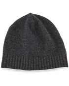 Portolano Cashmere Basic Knit Beanie - Lyst