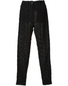 Gianni Versace Vintage Lace Trousers - Lyst
