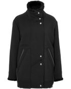 IRO Wool Coat With Shearling Lining - Lyst