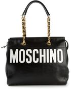 Moschino Top Handle Tote - Lyst