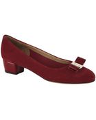 Ferragamo Vara 1 Suede Shoe - Lyst