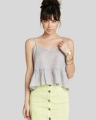 BCBGeneration Top Ruffle Hem Crop - Lyst