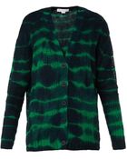 Stella McCartney Tie-Dye Print Alpaca-Blend Cardigan - Lyst