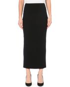 Maje Wool Midi Skirt - Lyst