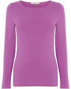Oasis Long Sleeve Clean Crew Neck Top - Lyst