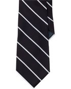 Lauren by Ralph Lauren Striped Silk Satin Tie - Lyst