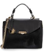 Versace Calf Hair & Leather Shoulder Bag - Lyst