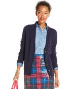 Tommy Hilfiger V-Neck Button-Front Cashmere Cardigan - Lyst