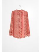 Mango Mixed Print Shirt - Lyst