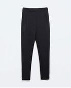 Zara Jacquard Loom Trousers - Lyst