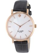 Kate Spade Snakeskin-embossed Watch - Lyst