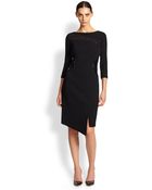 Teri Jon Embellished Asymmetrical Dress - Lyst