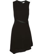 Elizabeth And James Hadley Paneled Silk-Chiffon And Crepe Mini Dress - Lyst