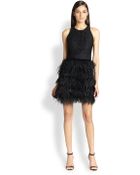 Milly Blair Lace & Feather Dress - Lyst