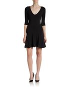 James Perse Flared Stretch Jersey Dress - Lyst