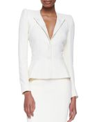 Zac Posen Fitted Modified-Peplum Blazer - Lyst