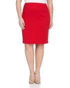 Lafayette 148 New York Modern Slim Crepe Skirt, Spark - Lyst