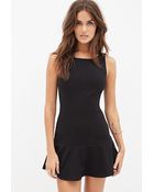 Forever 21 Textured Drop-Waist Dress - Lyst
