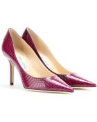 Jimmy Choo Agnes Snakeskin Pumps - Lyst