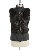 MICHAEL Michael Kors Faux Fur Toggle Vest - Lyst