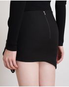 Anthony Vaccarello Metal And Leather Embellished Skirt - Lyst
