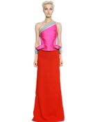 Antonio Berardi Stretch Cady Embellished Bustier Dress - Lyst