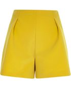 River Island Lime Green Tailored Smart Shorts - Lyst